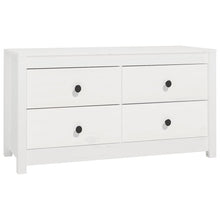 Dressoir 100X40X54 Cm Massief Grenenhout Wit