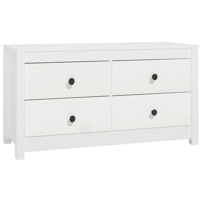 Dressoir 100X40X54 Cm Massief Grenenhout Wit