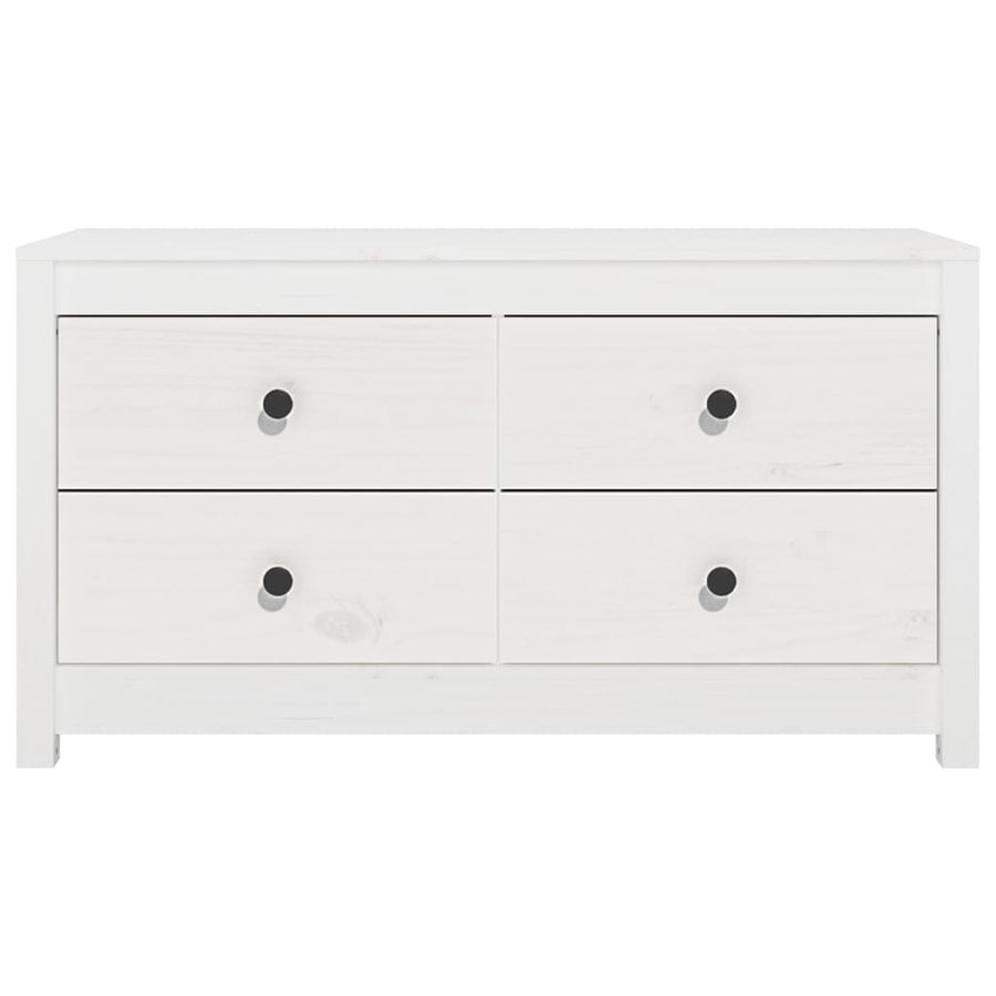 Dressoir 100x40x54 cm massief grenenhout wit