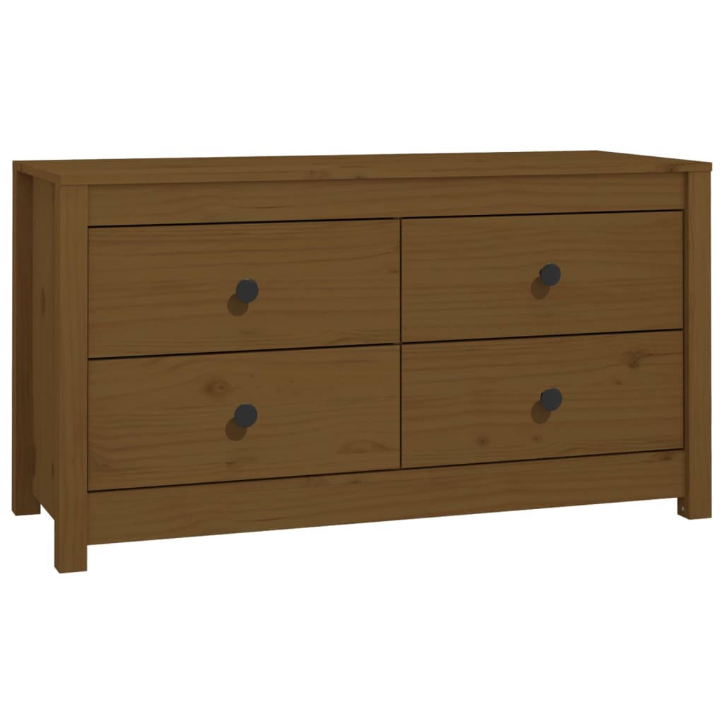 Dressoir 100X40X54 Cm Massief Grenenhout Honingbruin