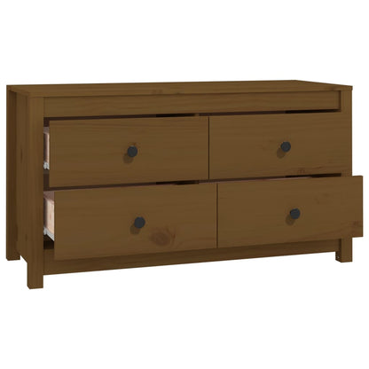 Dressoir 100X40X54 Cm Massief Grenenhout Honingbruin