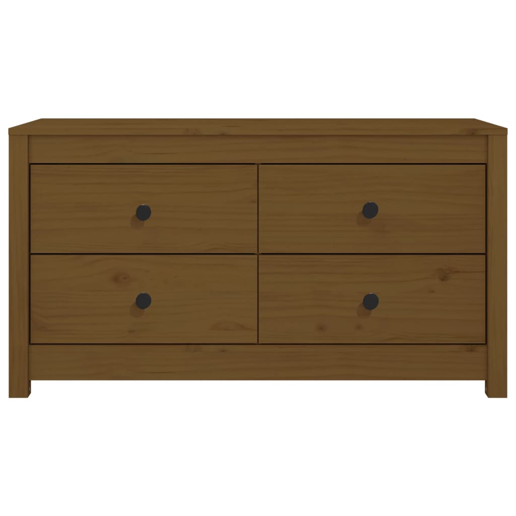 Dressoir 100X40X54 Cm Massief Grenenhout Honingbruin