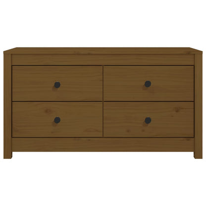 Dressoir 100X40X54 Cm Massief Grenenhout Honingbruin