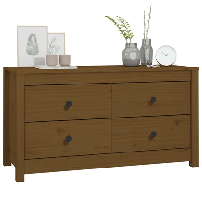 Dressoir 100X40X54 Cm Massief Grenenhout Honingbruin