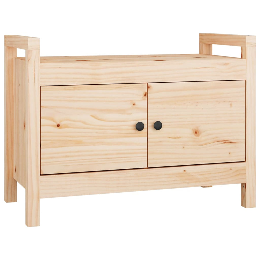 Halbankje Massief Grenenhout 80 x 40 x 60 cm Naturel