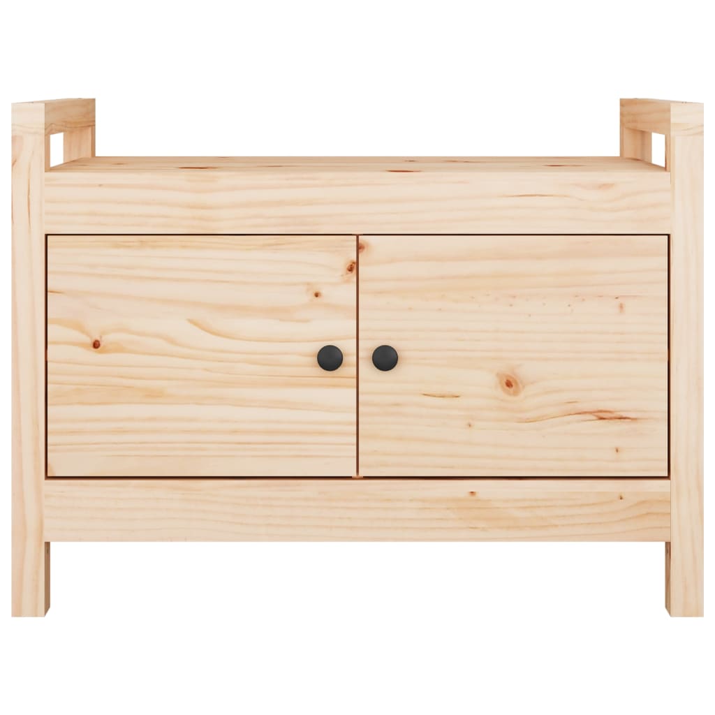 Halbankje Massief Grenenhout 80 x 40 x 60 cm Naturel