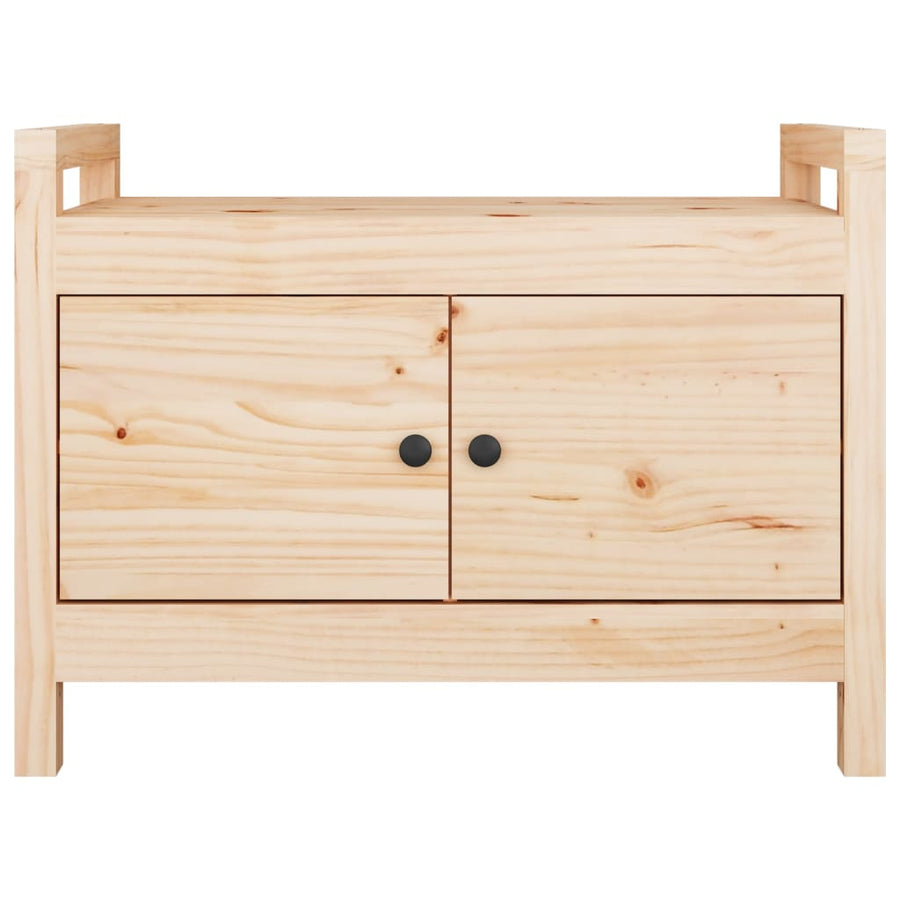 Halbankje Massief Grenenhout 80 x 40 x 60 cm Naturel