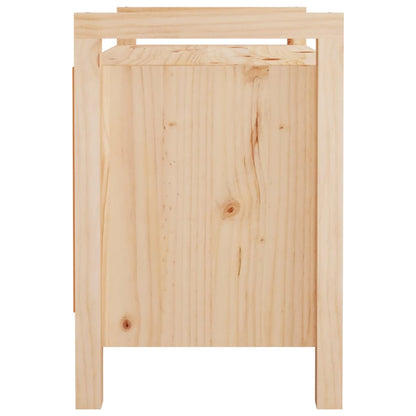 Halbankje Massief Grenenhout 80 x 40 x 60 cm Naturel