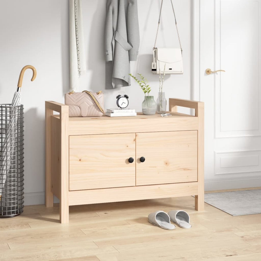 Halbankje Massief Grenenhout 80 x 40 x 60 cm Naturel