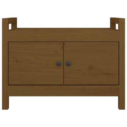 Halbankje 80X40X60 Cm Massief Grenenhout Honingbruin