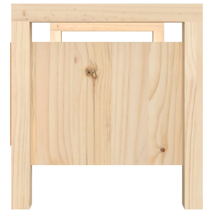 Halbankje 80X40X43 Cm Massief Grenenhout 1 80 x 40 x 43 cm Naturel