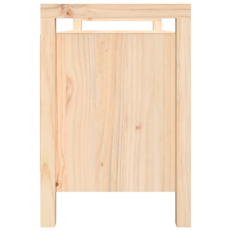 Halbankje 110X40X60 Cm Massief Grenenhout