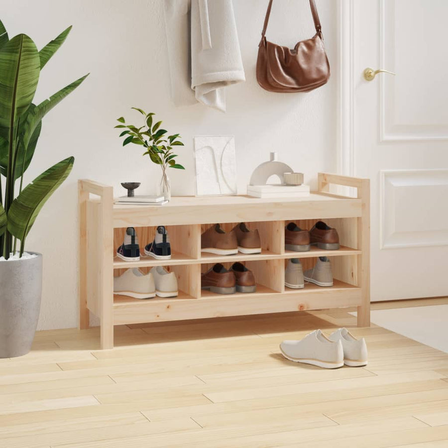 Halbankje 110X40X60 Cm Massief Grenenhout