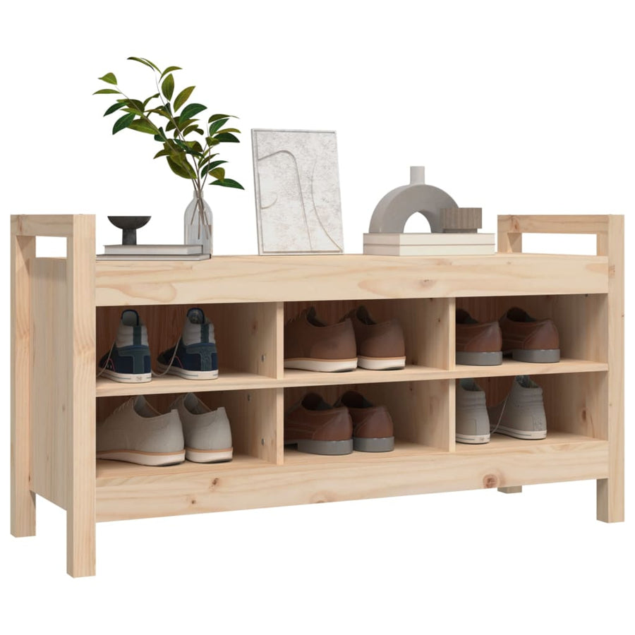 Halbankje 110X40X60 Cm Massief Grenenhout
