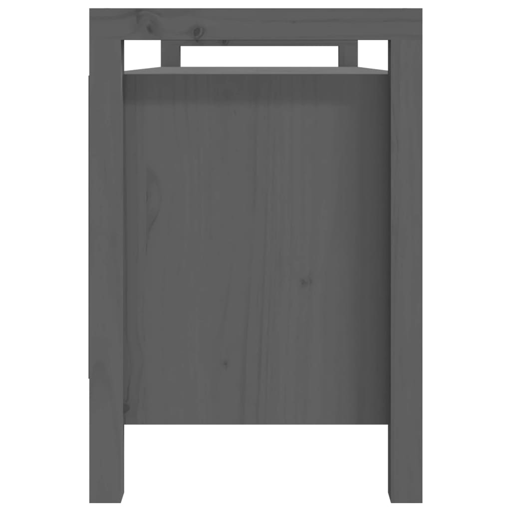 Halbankje 110X40X60 Cm Massief Grenenhout Grijs