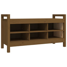 Halbankje 110X40X60 Cm Massief Grenenhout Honingbruin