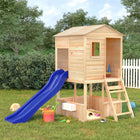 Speelhuis massief vurenhout 145x131,5x218,5 cm