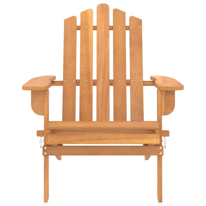 Tuinstoelen Adirondack Massief Acaciahout 2 Bruin Zonder voetensteun