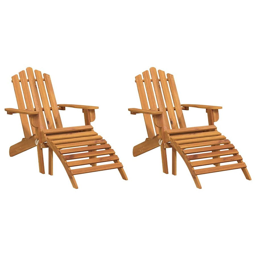 Tuinstoelen Adirondack Met Voetensteunen Acaciahout 2