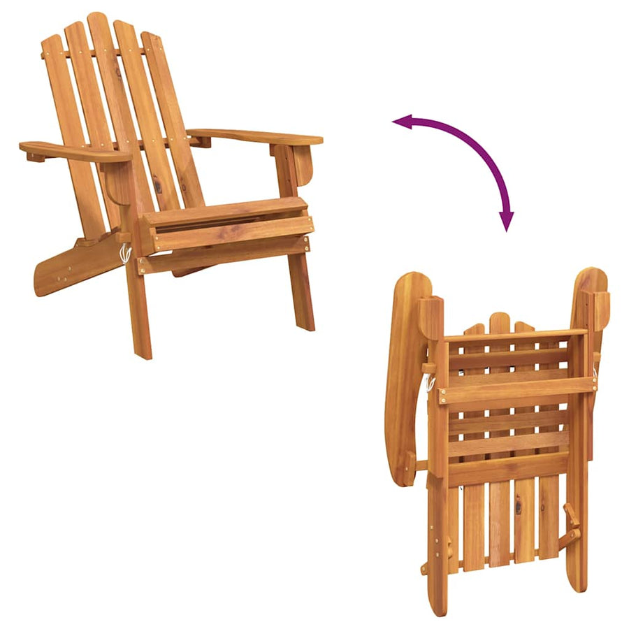Tuinstoelen Adirondack Met Voetensteunen Acaciahout 2