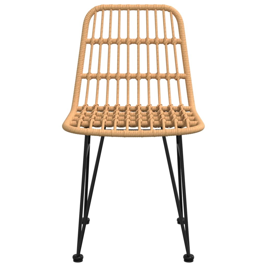 Tuinstoelen 48X6 84 Cm Pe-Rattan Bruin