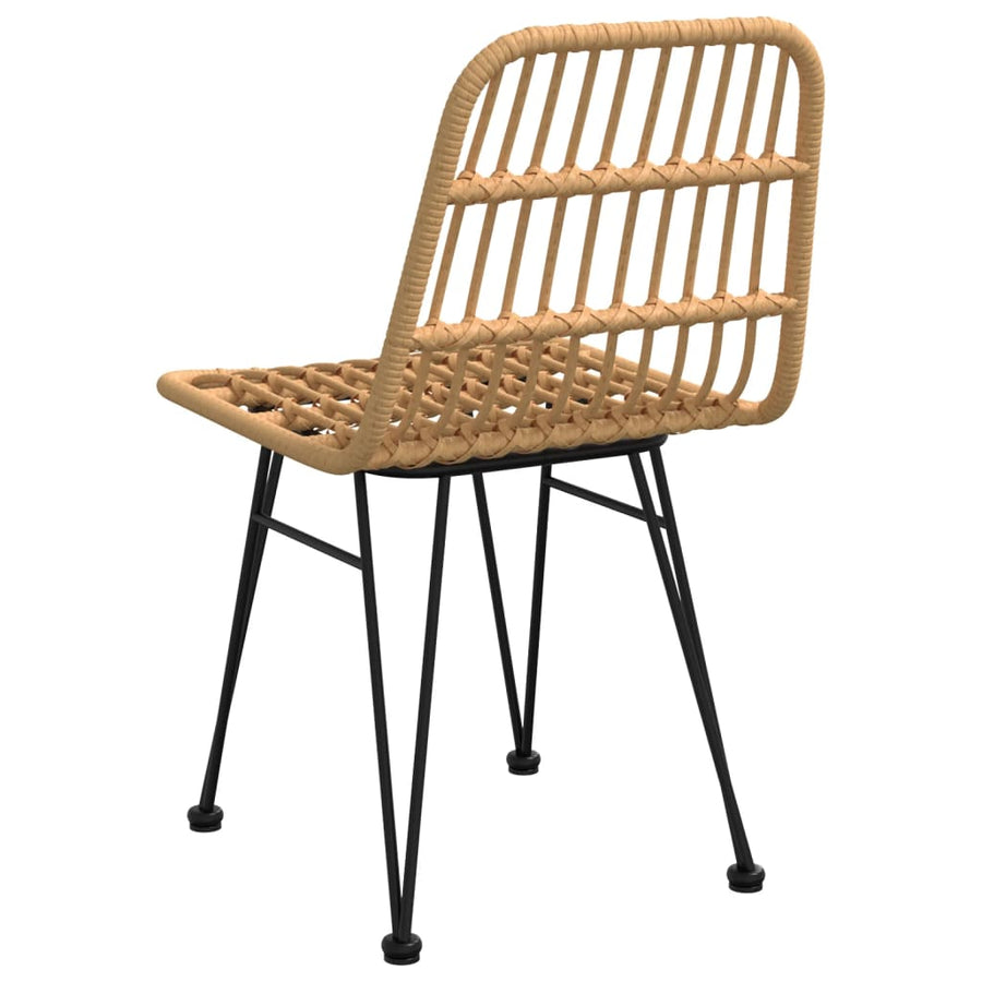 Tuinstoelen 48X6 84 Cm Pe-Rattan Bruin