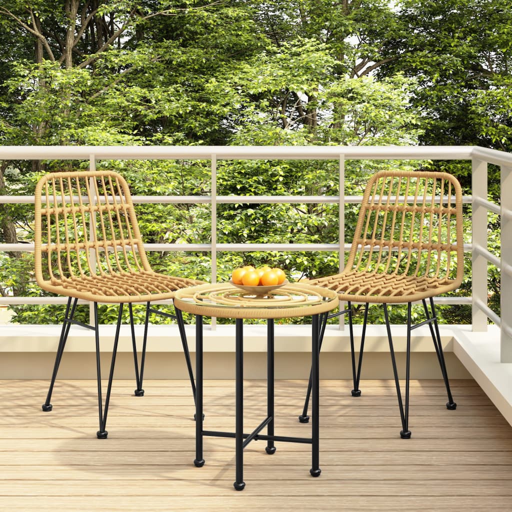 Tuinstoelen 48X6 84 Cm Pe-Rattan Bruin