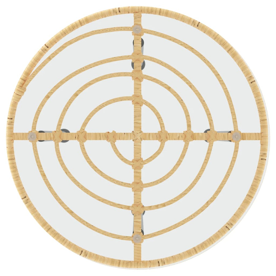 Eettafel Ø50 Cm  Gehard Glas En Staal