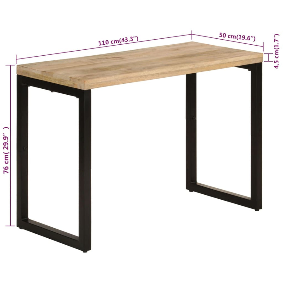 Eettafel 110x50x76 cm massief mangohout massief mangohout