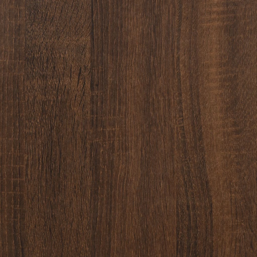 Bijzettafels 2 St Bewerkt Hout bruin eikenkleur