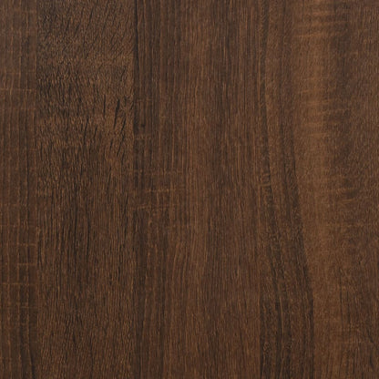 Bijzettafels 2 St Bewerkt Hout bruin eikenkleur