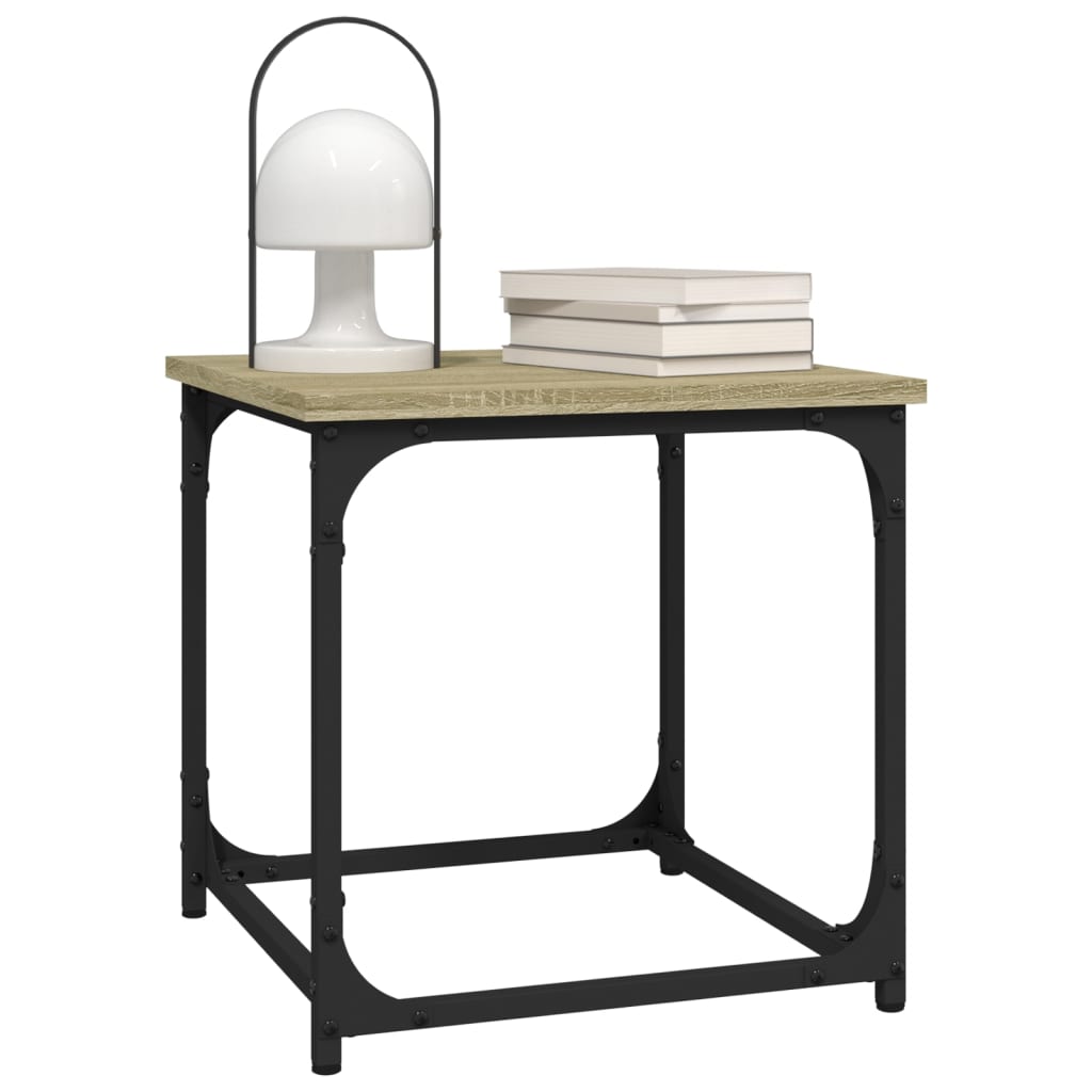 Salontafel 40X40X40 Cm Bewerkt Hout Sonoma Eikenkleurig