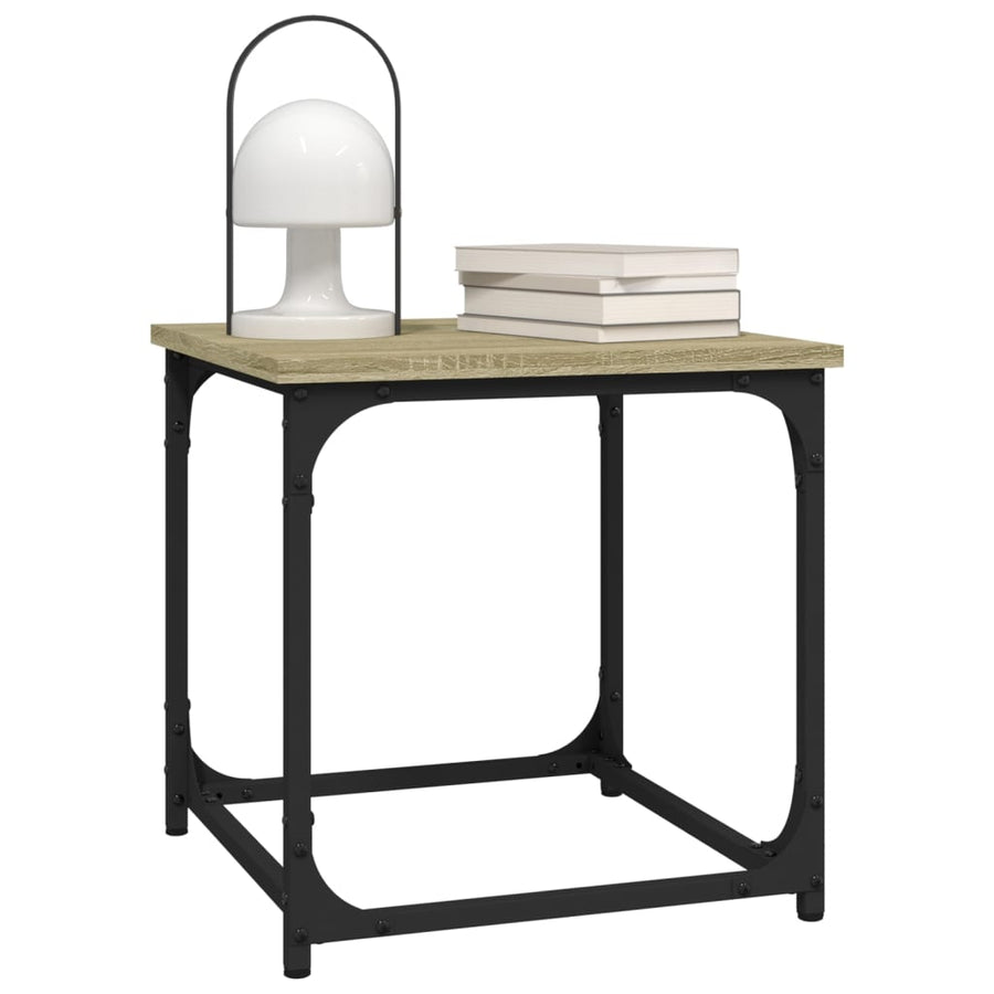 Salontafel 40X40X40 Cm Bewerkt Hout Sonoma Eikenkleurig
