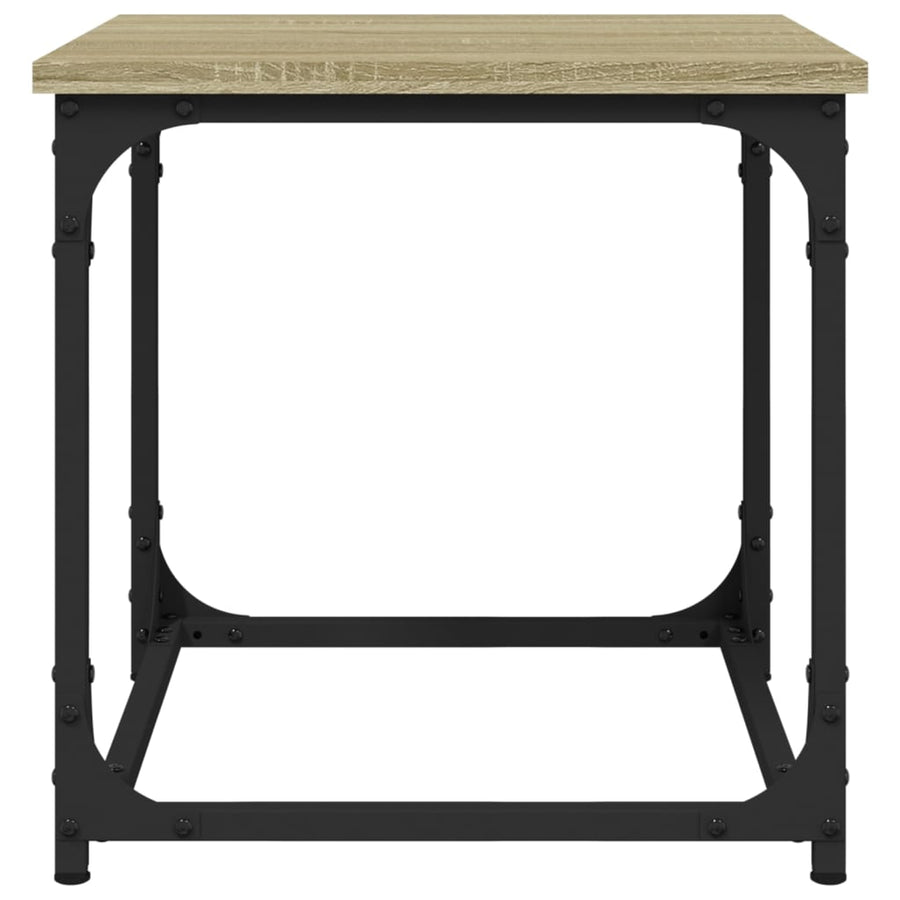 Salontafel 40X40X40 Cm Bewerkt Hout Sonoma Eikenkleurig