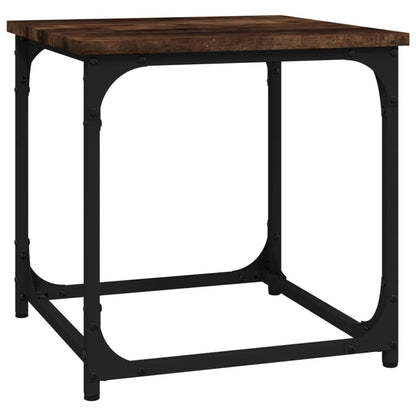 Salontafel 40X40X40 Cm Bewerkt Hout Kleurig Gerookt eiken