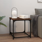Coffee table 40x40x40 cm treated wood smoked oak finish