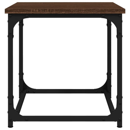 Bijzettafel 40X40X40 Cm Bewerkt Hout bruin eikenkleur
