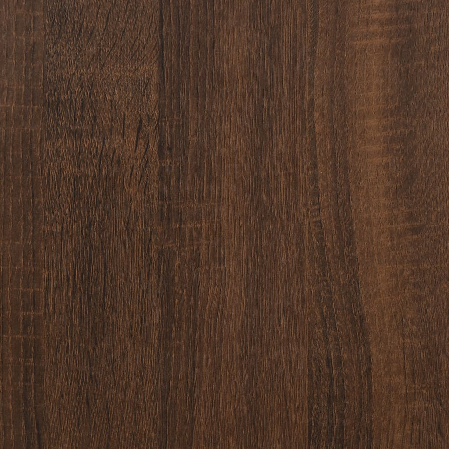 Bijzettafel 40X40X40 Cm Bewerkt Hout bruin eikenkleur