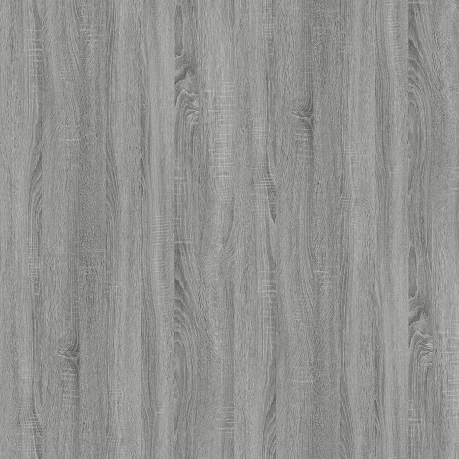 Salontafel Bewerkt Hout En Ijzer 100 x 45 x 45 cm Grijs sonoma