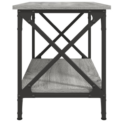 Bijzettafel 55X38X45 Cm Bewerkt Hout Eikenkleurig Grijs sonoma