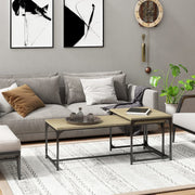 Coffee tables 2 pcs engineered wood Sonoma oak-colored