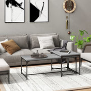 Coffee tables 2 pcs engineered wood grey Sonoma oak colour