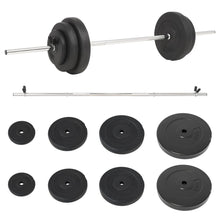 Halter Met Gewichten 60 Kg 2x 7.5 kg + 2x 5 kg + 2x 1.25 kg + 2x 15 kg