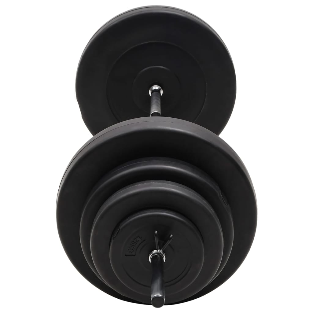 Halter Met Gewichten 60 Kg 2x 7.5 kg + 2x 5 kg + 2x 1.25 kg + 2x 15 kg