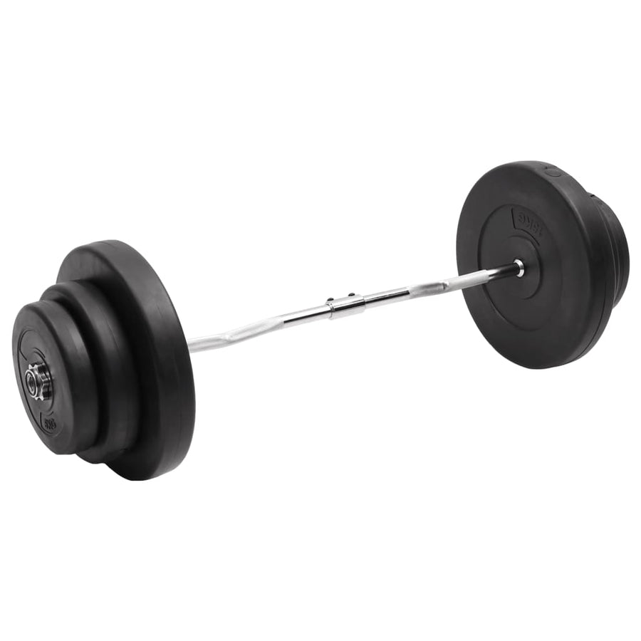 Halter Gebogen Met Gewichten 60 kg Curlstang