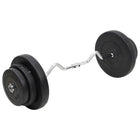 Halter gebogen 60 kg zwart