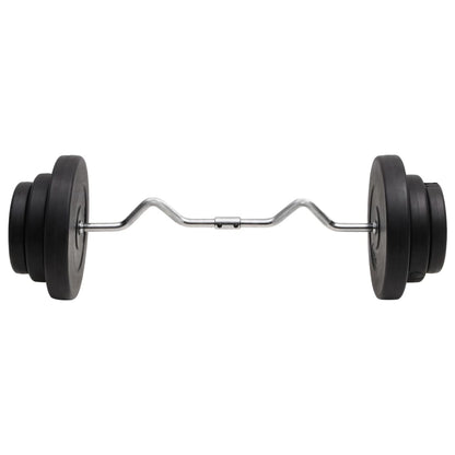 Halter Gebogen Met Gewichten 60 Kg 1 Supercurlstang