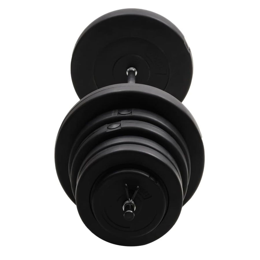 Halter Met Gewichten 90 Kg 2x 7.5 kg + 4x 5 kg + 2x 1.25 kg + 2x 15 kg