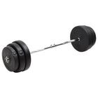 Halterset 90 kg gebogen staal beton kunststof