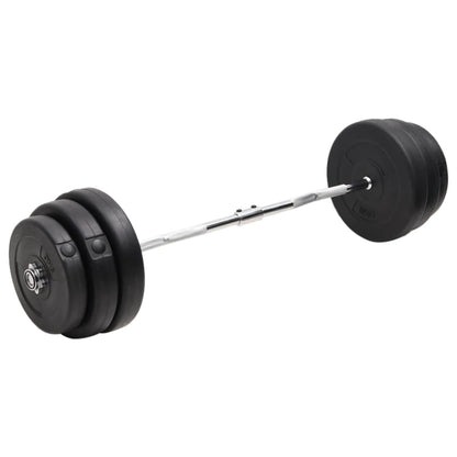 Halter Gebogen Met Gewichten 90 kg Curlstang